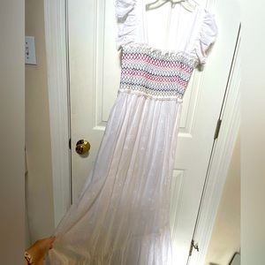 Baybala White sundress eyelet hue size XS